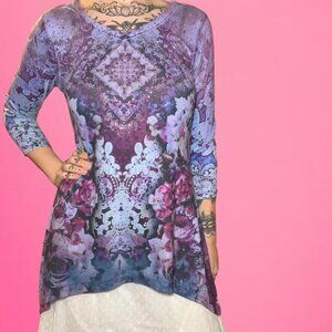 Vintage Y2K 2000s One World fairy top